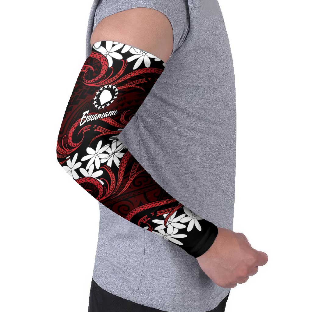 Personalised Cook Islands Atiu Enuamanu Arm Sleeves Tiare Maori Polynesian Waves Tattoo LT14 - Polynesian Pride