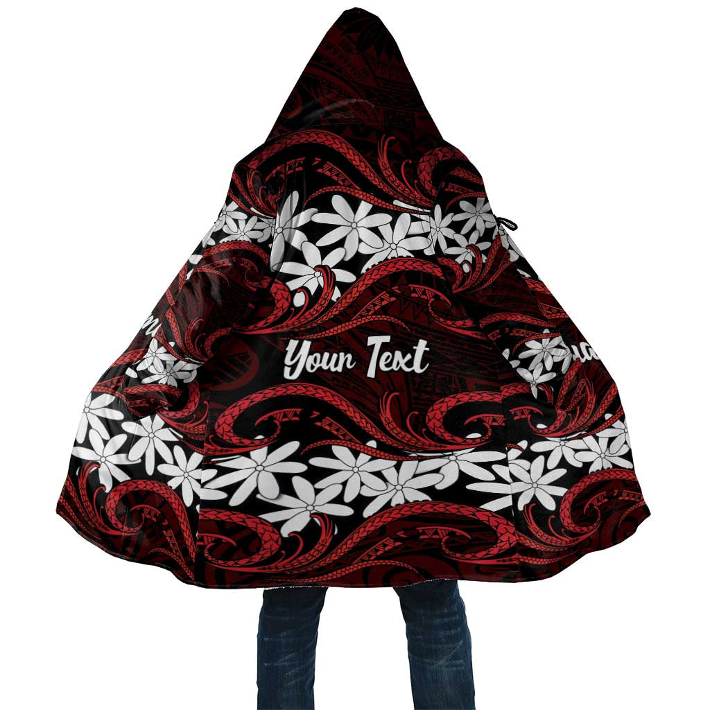 Personalised Cook Islands Atiu Enuamanu Cloak Tiare Maori Polynesian Waves Tattoo