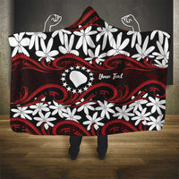 Personalised Cook Islands Atiu Enuamanu Hooded Blanket Tiare Maori Polynesian Waves Tattoo LT14 - Polynesian Pride
