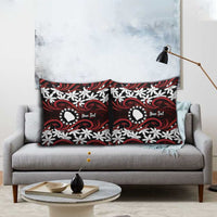 Personalised Cook Islands Atiu Enuamanu Pillow Cover Tiare Maori Polynesian Waves Tattoo LT14 - Polynesian Pride