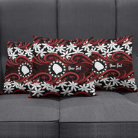 Personalised Cook Islands Atiu Enuamanu Pillow Cover Tiare Maori Polynesian Waves Tattoo LT14 - Polynesian Pride