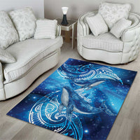 New Zealand Humpback Whale Matariki Area Rug Maori New Year Taniko Niho Taniwha LT14 - Polynesian Pride