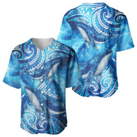 New Zealand Humpback Whale Matariki Baseball Jersey Maori New Year Taniko Niho Taniwha LT14 - Polynesian Pride