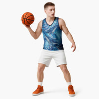 New Zealand Humpback Whale Matariki Basketball Jersey Maori New Year Taniko Niho Taniwha