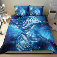 New Zealand Humpback Whale Matariki Bedding Set Maori New Year Taniko Niho Taniwha