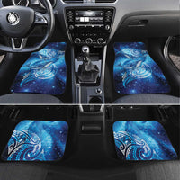 New Zealand Humpback Whale Matariki Car Mats Maori New Year Taniko Niho Taniwha LT14 Set 4pcs Blue - Polynesian Pride