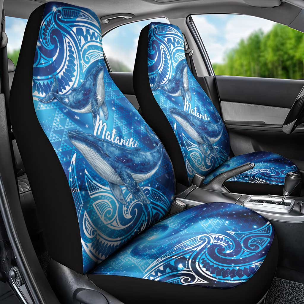 New Zealand Humpback Whale Matariki Car Seat Cover Maori New Year Taniko Niho Taniwha