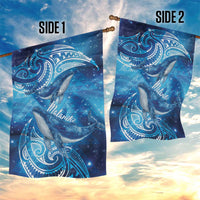 New Zealand Humpback Whale Matariki Garden Flag Maori New Year Taniko Niho Taniwha