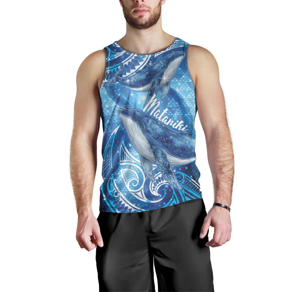 New Zealand Humpback Whale Matariki Men Tank Top Maori New Year Taniko Niho Taniwha