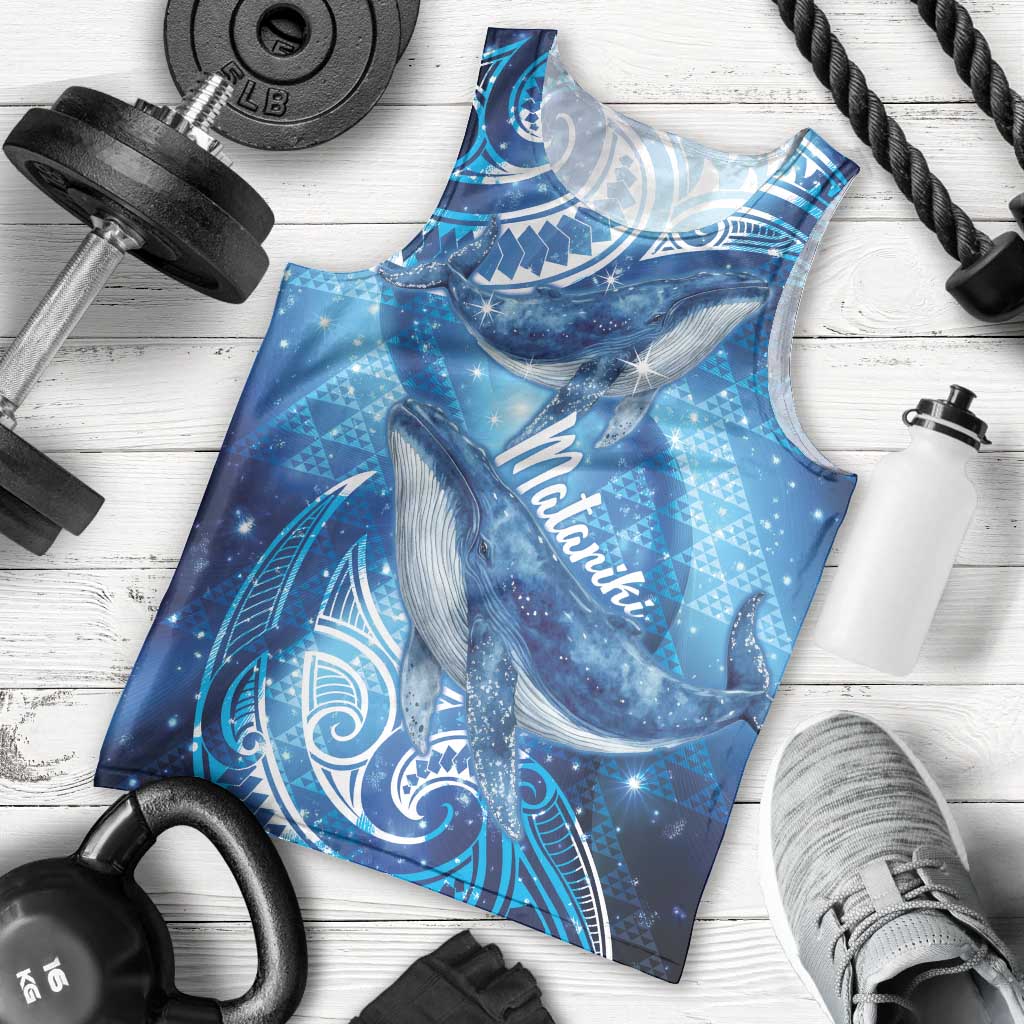 New Zealand Humpback Whale Matariki Men Tank Top Maori New Year Taniko Niho Taniwha