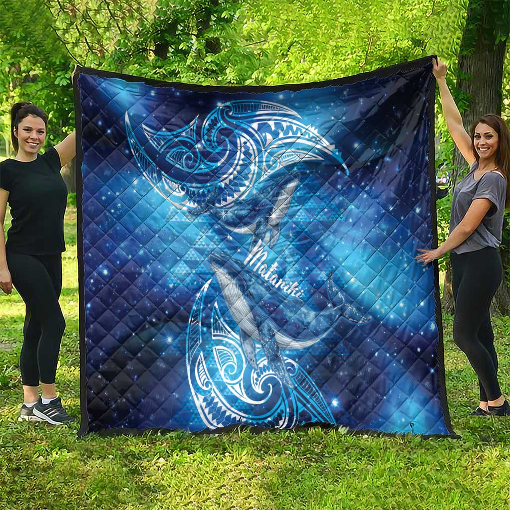 New Zealand Humpback Whale Matariki Quilt Maori New Year Taniko Niho Taniwha LT14 - Polynesian Pride