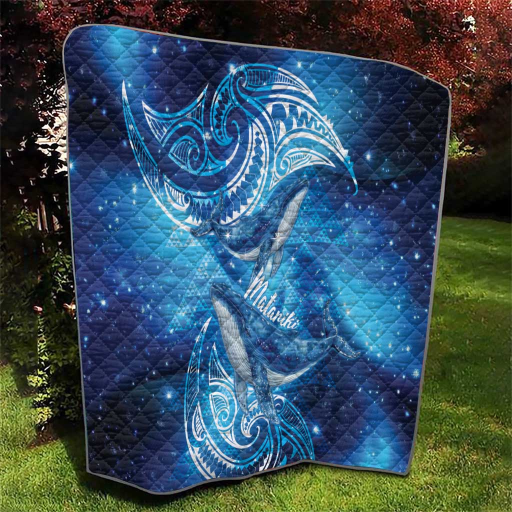 New Zealand Humpback Whale Matariki Quilt Maori New Year Taniko Niho Taniwha LT14 - Polynesian Pride
