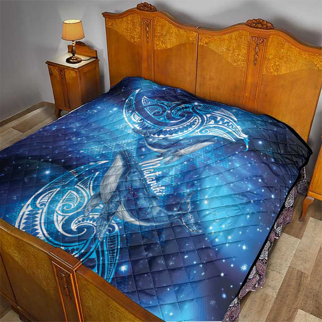 New Zealand Humpback Whale Matariki Quilt Maori New Year Taniko Niho Taniwha LT14 - Polynesian Pride