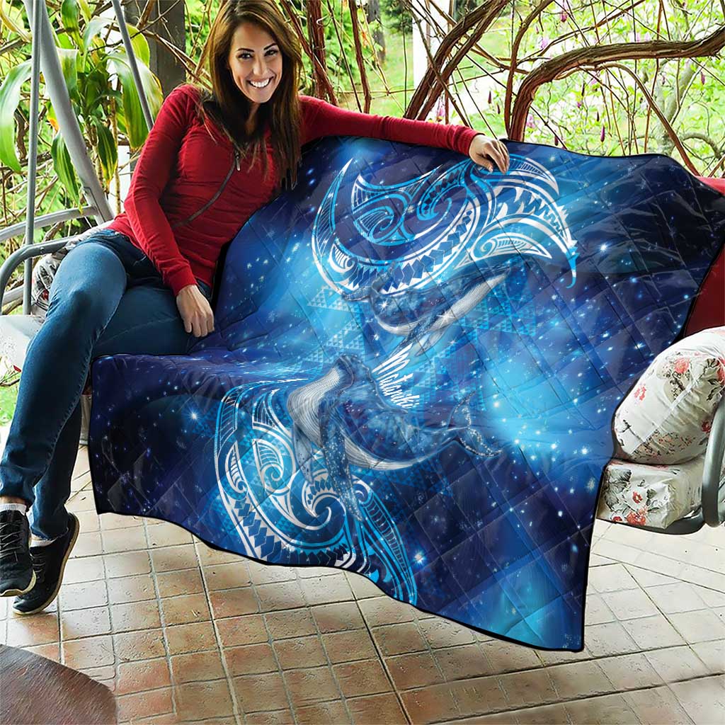 New Zealand Humpback Whale Matariki Quilt Maori New Year Taniko Niho Taniwha LT14 - Polynesian Pride