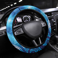 New Zealand Humpback Whale Matariki Steering Wheel Cover Maori New Year Taniko Niho Taniwha