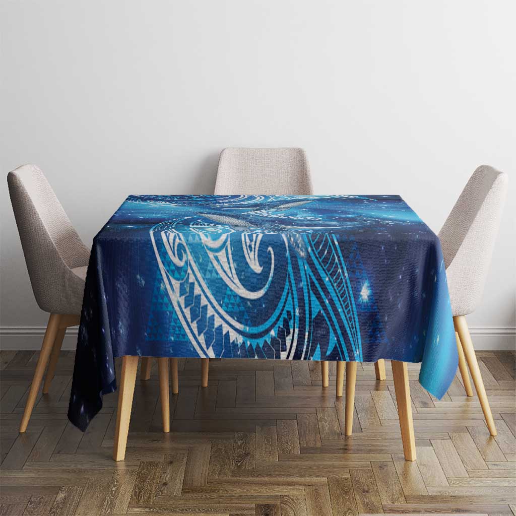 New Zealand Humpback Whale Matariki Tablecloth Maori New Year Taniko Niho Taniwha