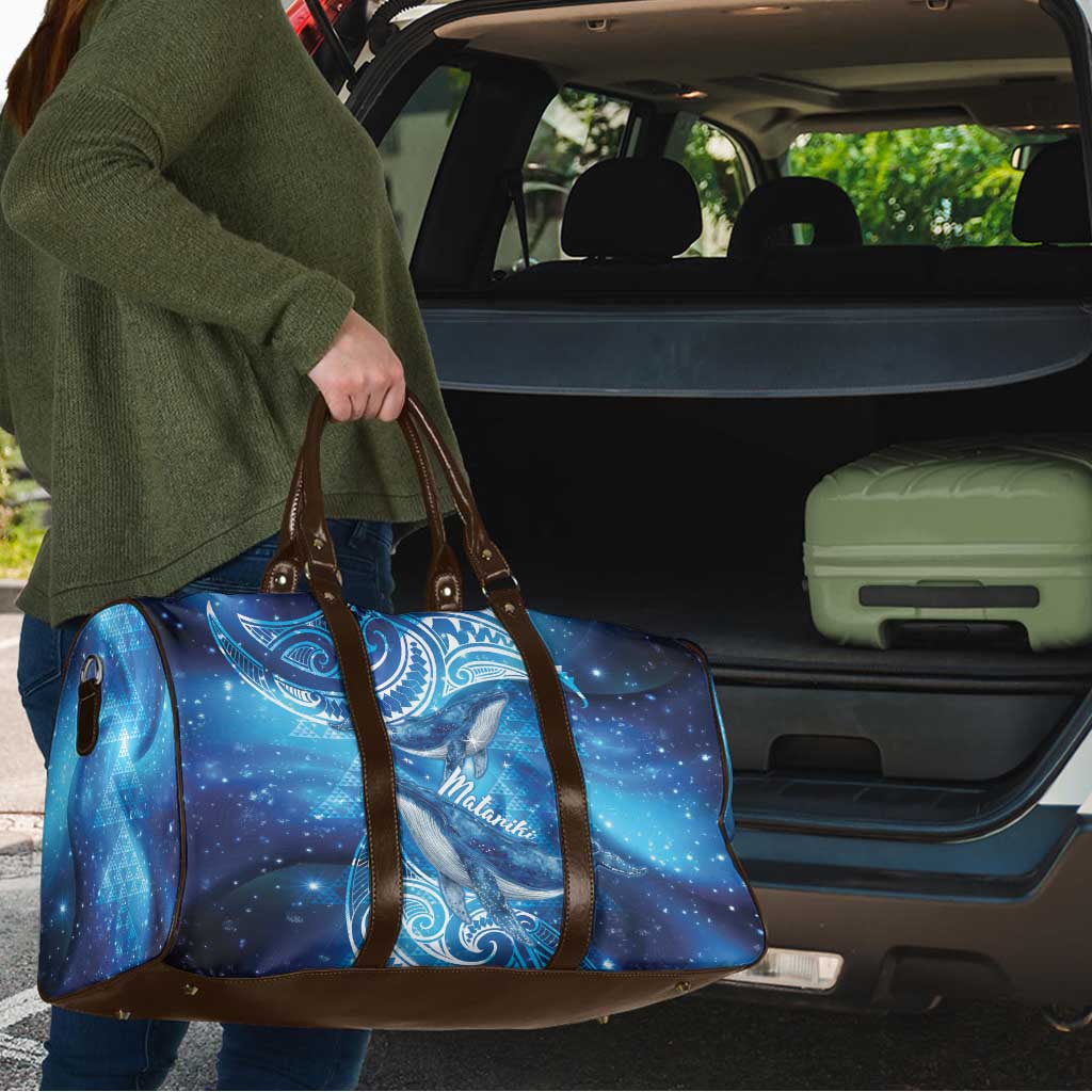 New Zealand Humpback Whale Matariki Travel Bag Maori New Year Taniko Niho Taniwha