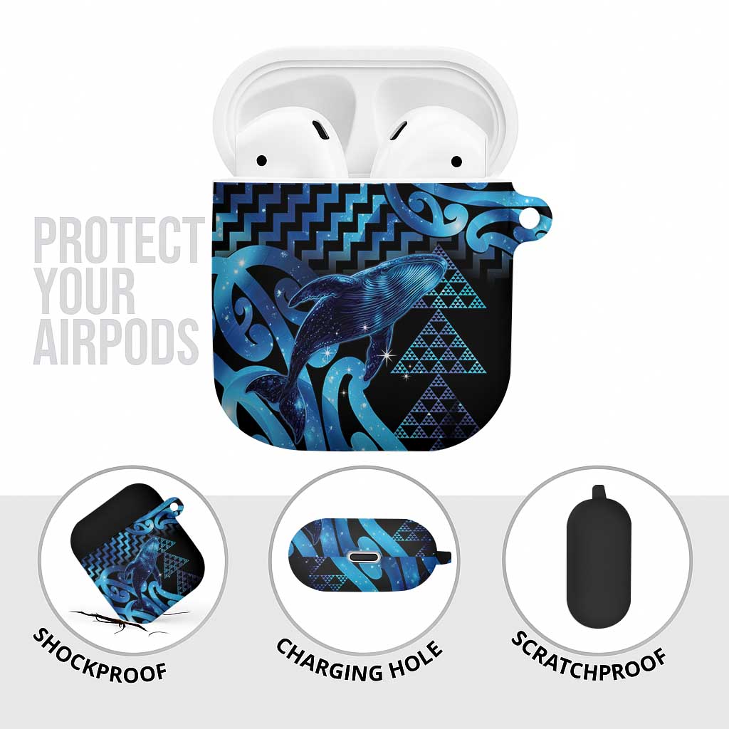 Humpback Whale Matariki New Zealand AirPods Case NZ Maori Paikea Poutama Luxury Blue