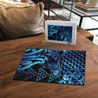 Humpback Whale Matariki New Zealand Puzzle NZ Maori Paikea Poutama Luxury Blue LT14 - Polynesian Pride