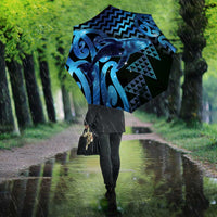 Humpback Whale Matariki New Zealand Umbrella NZ Maori Paikea Poutama Luxury Blue LT14 - Polynesian Pride