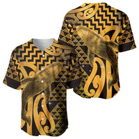 Humpback Whale Matariki New Zealand Baseball Jersey NZ Maori Paikea Poutama Luxury Gold