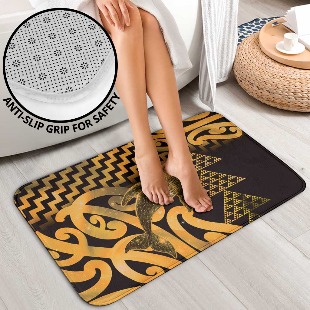 Humpback Whale Matariki New Zealand Bathroom Set NZ Maori Paikea Poutama Luxury Gold