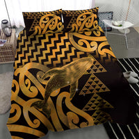 Humpback Whale Matariki New Zealand Bedding Set NZ Maori Paikea Poutama Luxury Gold LT14 - Polynesian Pride