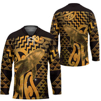 Humpback Whale Matariki New Zealand Hockey Jersey NZ Maori Paikea Poutama Luxury Gold