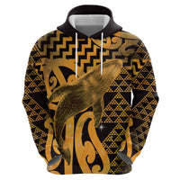 Humpback Whale Matariki New Zealand Hoodie NZ Maori Paikea Poutama Luxury Gold