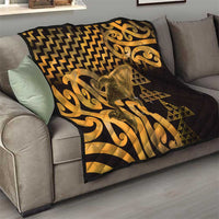 Humpback Whale Matariki New Zealand Quilt NZ Maori Paikea Poutama Luxury Gold
