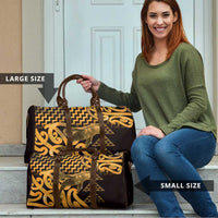 Humpback Whale Matariki New Zealand Travel Bag NZ Maori Paikea Poutama Luxury Gold