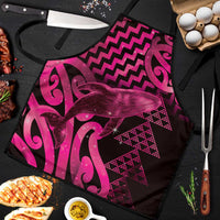 Humpback Whale Matariki New Zealand Apron NZ Maori Paikea Poutama Luxury Pink LT14 Pink - Polynesian Pride