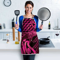 Humpback Whale Matariki New Zealand Apron NZ Maori Paikea Poutama Luxury Pink LT14 - Polynesian Pride