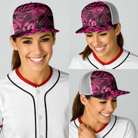 Humpback Whale Matariki New Zealand Baseball Net Cap NZ Maori Paikea Poutama Luxury Pink LT14 - Polynesian Pride