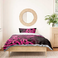 Humpback Whale Matariki New Zealand Bedding Set NZ Maori Paikea Poutama Luxury Pink LT14 - Polynesian Pride