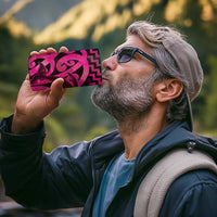 Humpback Whale Matariki New Zealand 4 in 1 Can Cooler Tumbler NZ Maori Paikea Poutama Luxury Pink