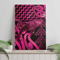 Humpback Whale Matariki New Zealand Canvas Wall Art NZ Maori Paikea Poutama Luxury Pink