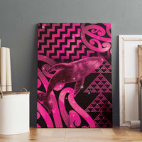 Humpback Whale Matariki New Zealand Canvas Wall Art NZ Maori Paikea Poutama Luxury Pink