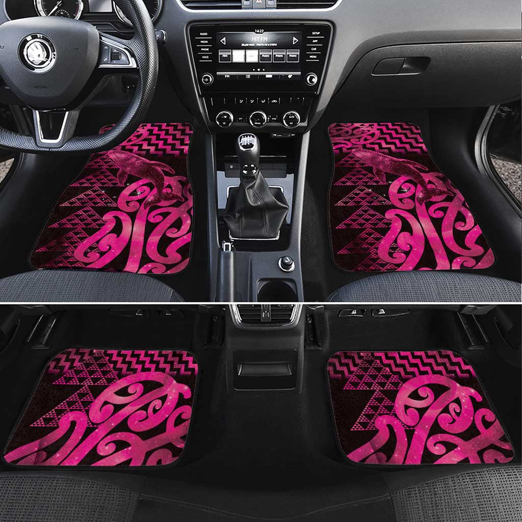Humpback Whale Matariki New Zealand Car Mats NZ Maori Paikea Poutama Luxury Pink