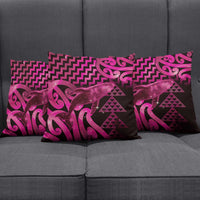Humpback Whale Matariki New Zealand Pillow Cover NZ Maori Paikea Poutama Luxury Pink
