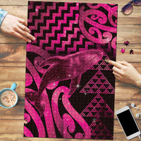 Humpback Whale Matariki New Zealand Puzzle NZ Maori Paikea Poutama Luxury Pink