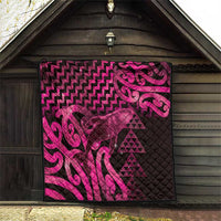 Humpback Whale Matariki New Zealand Quilt NZ Maori Paikea Poutama Luxury Pink