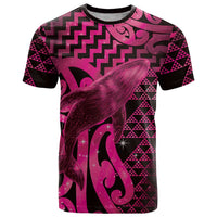 Humpback Whale Matariki New Zealand T Shirt NZ Maori Paikea Poutama Luxury Pink