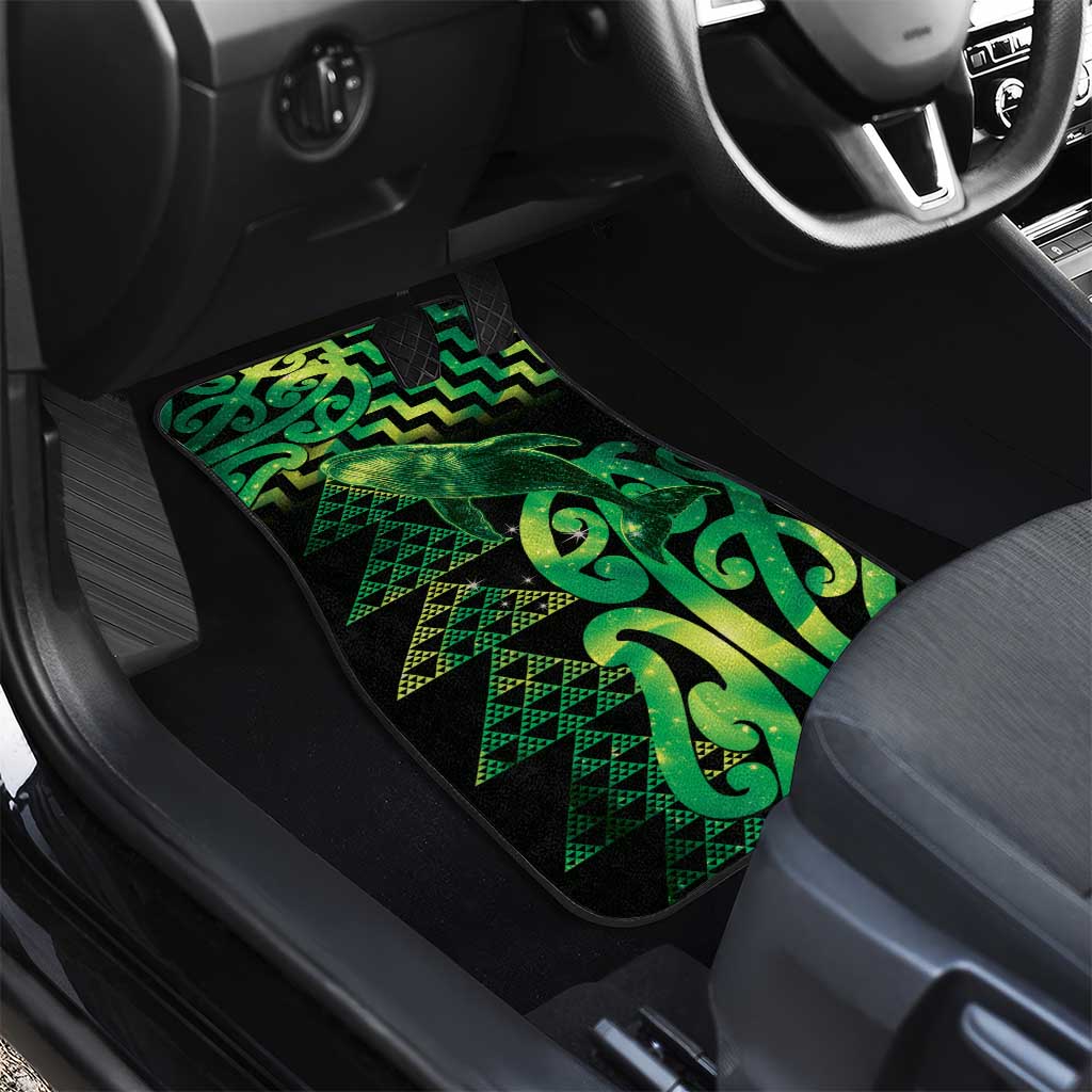 Humpback Whale Matariki New Zealand Car Mats NZ Maori Paikea Poutama Luxury Green