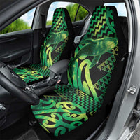 Humpback Whale Matariki New Zealand Car Seat Cover NZ Maori Paikea Poutama Luxury Green