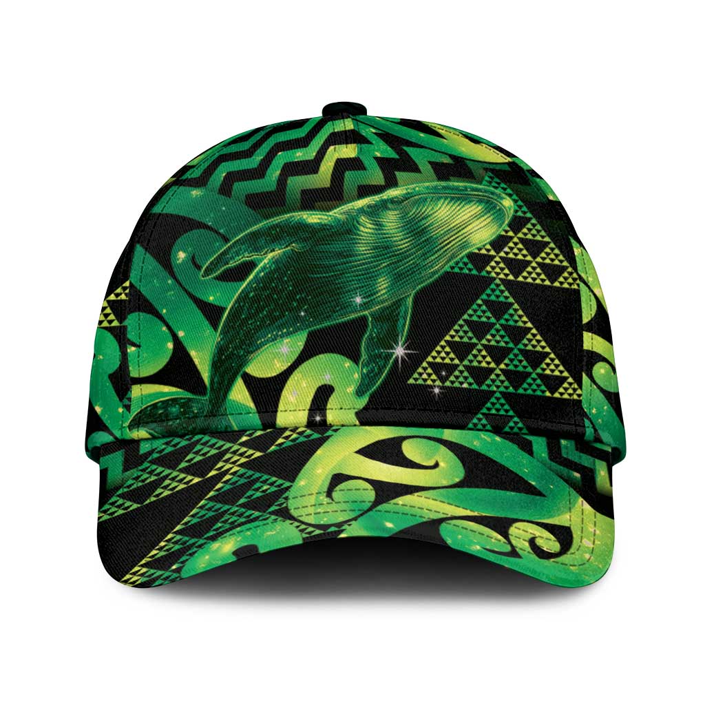 Humpback Whale Matariki New Zealand Classic Cap NZ Maori Paikea Poutama Luxury Green