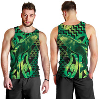 Humpback Whale Matariki New Zealand Men Tank Top NZ Maori Paikea Poutama Luxury Green