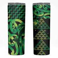 Humpback Whale Matariki New Zealand Skinny Tumbler NZ Maori Paikea Poutama Luxury Green