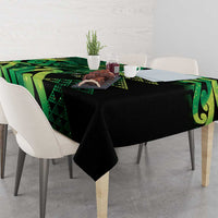 Humpback Whale Matariki New Zealand Tablecloth NZ Maori Paikea Poutama Luxury Green