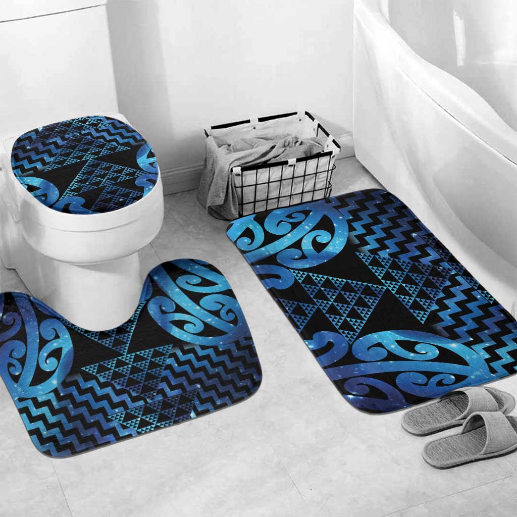 Taniko Motifs Matariki New Zealand Bathroom Set NZ Niho Taniwha Poutama